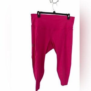 Nike Fast Tight Fit Mid Rise 7/8 Length Pink Women’s Leggings Size 2X NWT